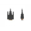 Video kabeļa adapteris LANBERG HDMI Type A (vīr.) uz DVI-D (vīr.), 1,8 m, melns, maks. izšķirtspēja 1920x1200
