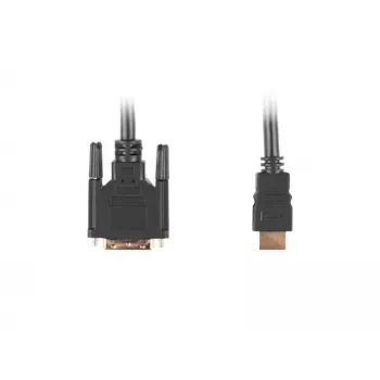 Video kabeļa adapteris LANBERG HDMI Type A (vīr.) uz DVI-D (vīr.), 1,8 m, melns, maks. izšķirtspēja 1920x1200