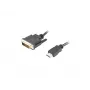 LANBERG Hdmi(m)->DVI-d(m)(24+1) kabelis Dual Link With Gold-plated 4k Savienotāji - 1.8m Melns