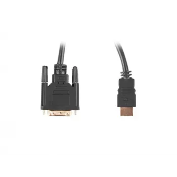 LANBERG Hdmi(m)->DVI-d(m)(24+1) kabelis Dual Link With Gold-plated 4k Savienotāji - 3m Melns