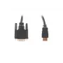 LANBERG Hdmi(m)->DVI-d(m)(24+1) kabelis Dual Link With Gold-plated 4k Savienotāji - 3m Melns