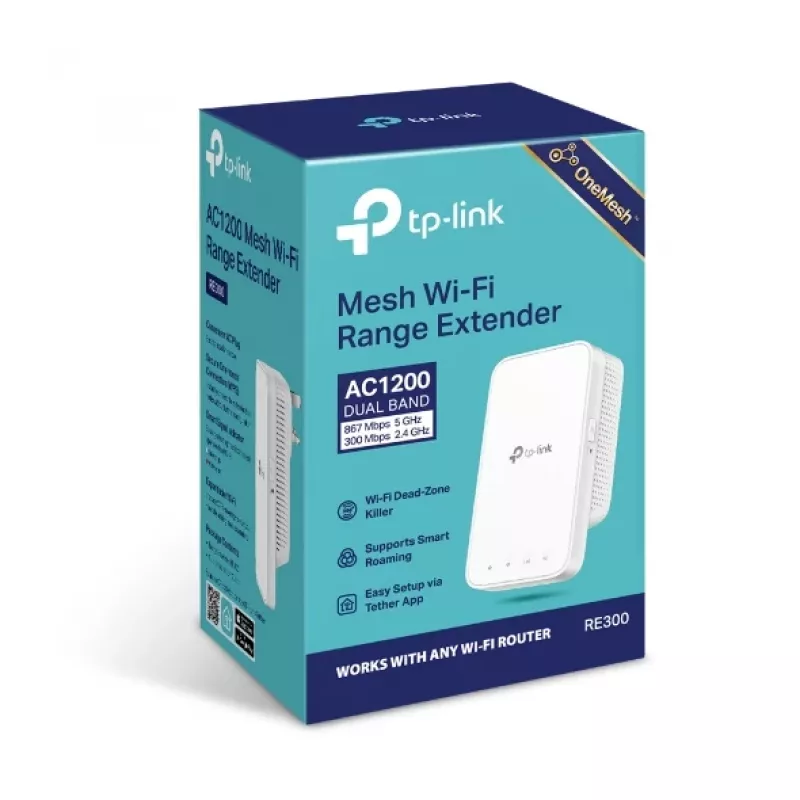 Tīkla atkārtotājs TP-Link AC1200 Mesh Wi-Fi diapazona paplašinātājs