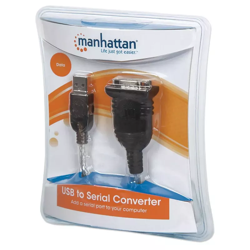 USB-A uz Serial pārveidotāja kabelis Manhattan 205146