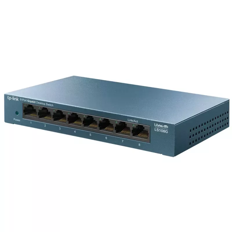 TP-Link 8 portu 10/100/1000Mbps galddatora tīkla slēdzis