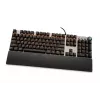 Vadu mehāniskā spēļu tastatūra IBOX AURORA K-4 — QWERTY, 108 taustiņi, regulējams LED fona apgaismojums, ūdensizturīga, USB, 1,6 m kabelis