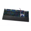 Vadu mehāniskā spēļu tastatūra IBOX AURORA K-4 — QWERTY, 108 taustiņi, regulējams LED fona apgaismojums, ūdensizturīga, USB, 1,6 m kabelis