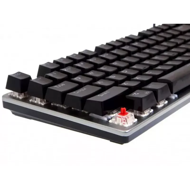 Vadu mehāniskā spēļu tastatūra IBOX AURORA K-4 — QWERTY, 108 taustiņi, regulējams LED fona apgaismojums, ūdensizturīga, USB, 1,6 m kabelis