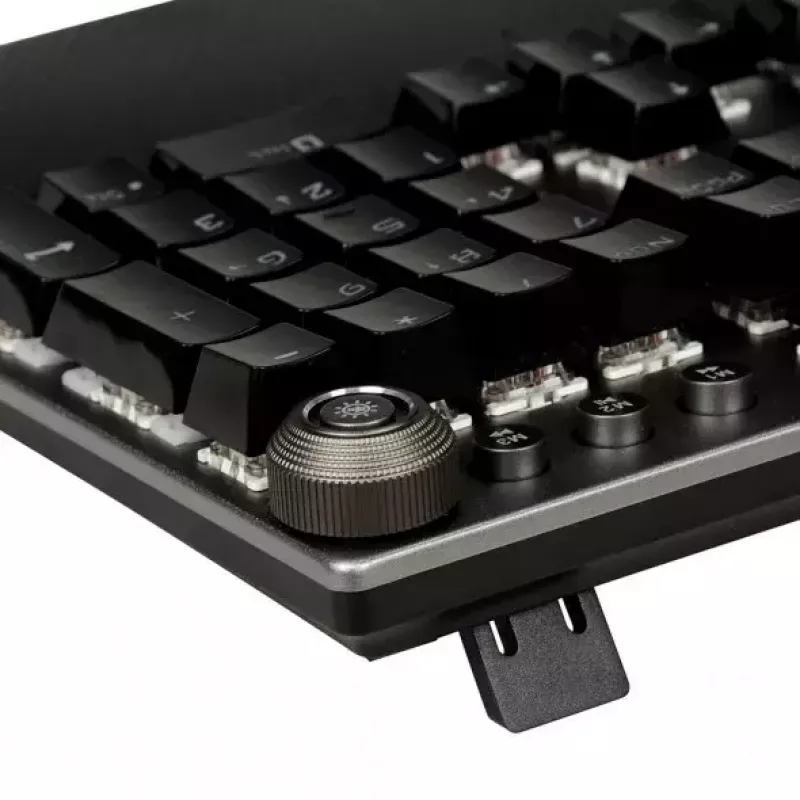 Vadu mehāniskā spēļu tastatūra IBOX AURORA K-4 — QWERTY, 108 taustiņi, regulējams LED fona apgaismojums, ūdensizturīga, USB, 1,6 m kabelis