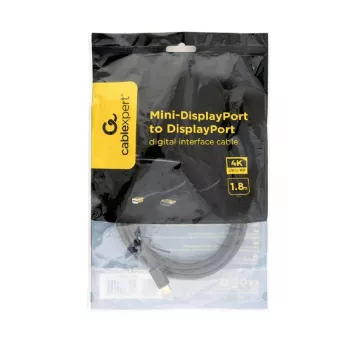 GEMBIRD Mini DisplayPort–DisplayPort digitālās saskarnes kabelis 2,0 m – melns