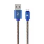 GEMBIRD Premium Jeans (denim) Type-C USB kabelis ar metāla savienotājiem, 1 m, zils