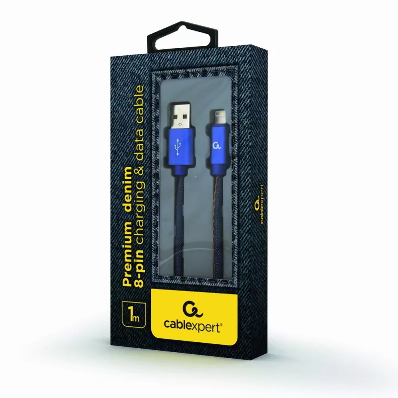 Lightning kabelis Cablexpert CC-USB2J-AMLM-1M-BL