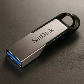 WESTERN DIGITAL SanDisk Ultra Flair - 256GB USB zibatmiņa - USB 3.0 - melna / sudraba