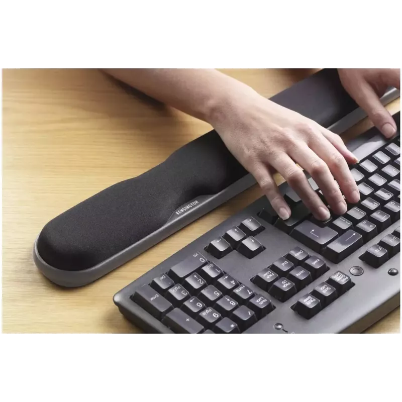 Kensington augstumā regulējams želejas plaukstu balsts tastatūrai melns