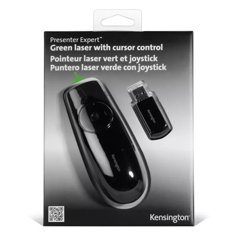 Kensington Presenter Expert bezvadu kursoru vadība ar zaļo lāzeru