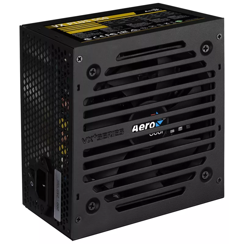 Aerocool VX PLUS 650 barošanas bloks 650 W 20+4 kontaktu ATX ATX Melns