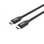 USB-C uz USB-C kabelis Unitek C14059BK — 2 m, 5 A, 20 V, 480 Mbit/s, melns