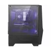 MSI MAG FORGE 100M vidējais torņa spēļu datora korpuss 'Melns, 2x 120mm RGB PWM ventilators, 1x 120mm ventilators, 1-6 RGB centrmezgls, rūdīta stikla panelis, ATX, mATX, mini-ITX'