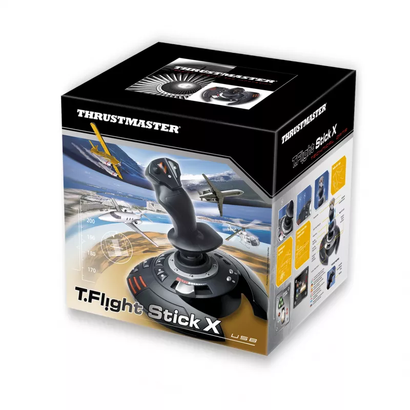 Thrustmaster T.Flight Stick X Melns, Red, Silver USB Joystick Analogue PC, Playstation 3