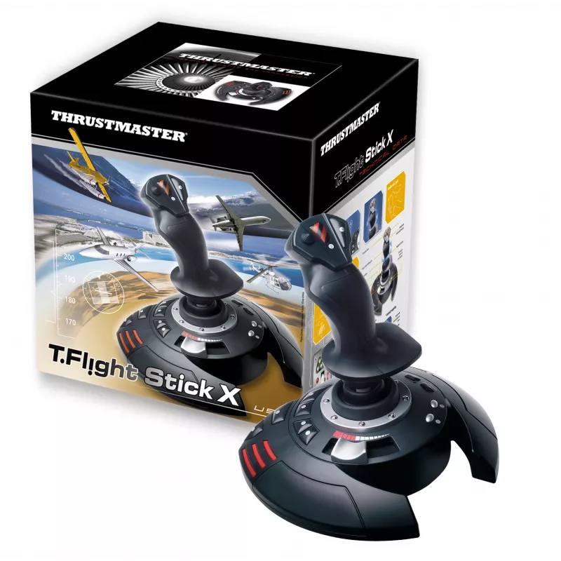 Thrustmaster T.Flight Stick X Melns, Red, Silver USB Joystick Analogue PC, Playstation 3