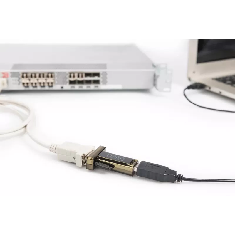 DIGITUS USB 2.0 uz seriālo pārveidotājs, DSUB 9M, iekļauts USB A kabelis 80cm