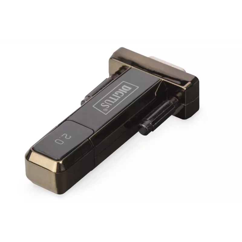 DIGITUS USB 2.0 uz seriālo pārveidotājs, DSUB 9M, iekļauts USB A kabelis 80cm
