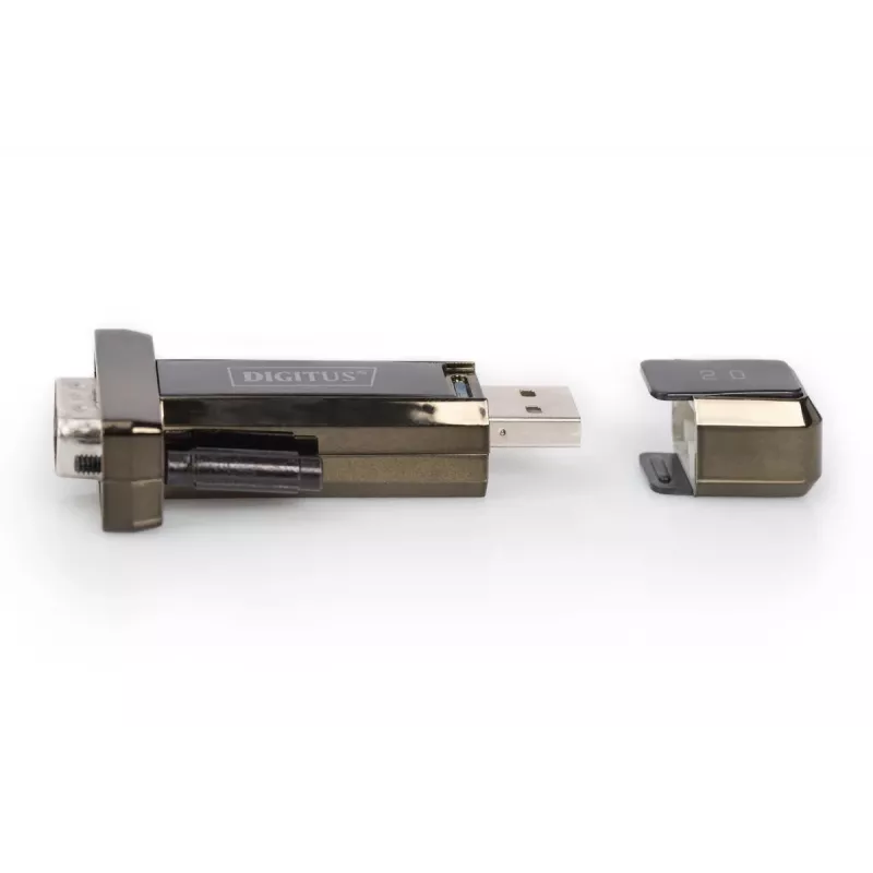 DIGITUS USB 2.0 uz seriālo pārveidotājs, DSUB 9M, iekļauts USB A kabelis 80cm