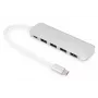 DIGITUS USB-C HUB 4-Port PD 4x USB 3.0, 1x PD Charging, pelēka
