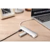 DIGITUS USB-C HUB 4-Port PD 4x USB 3.0, 1x PD Charging, pelēka
