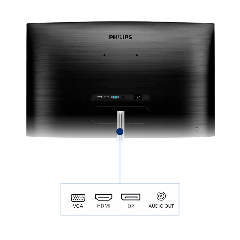 Philips E Line 325E1C/00 datora monitors 80 cm (31,5 collu) 2560 x 1440 pikseļi Quad HD LCD Melns