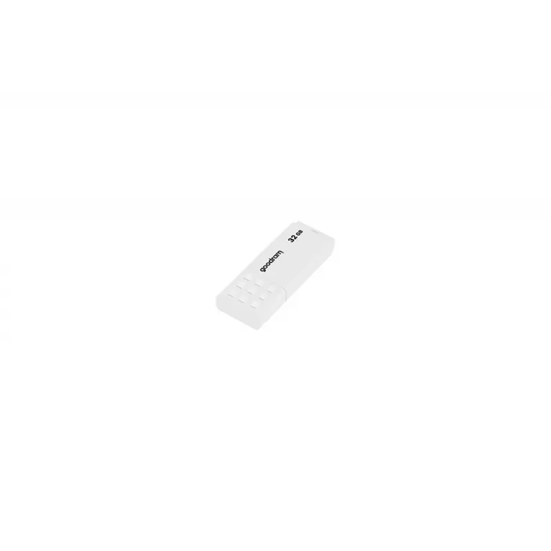 USB zibatmiņa GOODRAM UME2 32 GB USB Type-A 2.0, lasīšanas ātrums 20 MB/s, rakstīšanas ātrums 5 MB/s, balta, plastmasa
