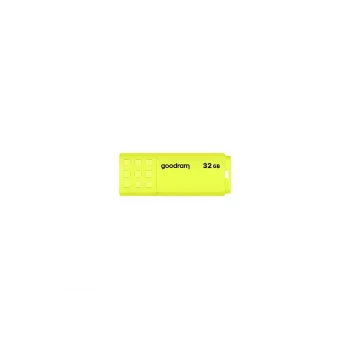 USB zibatmiņa GOODRAM UME2 32 GB USB Type-A 2.0, lasīšana 20 MB/s, rakstīšana 5 MB/s, dzeltena