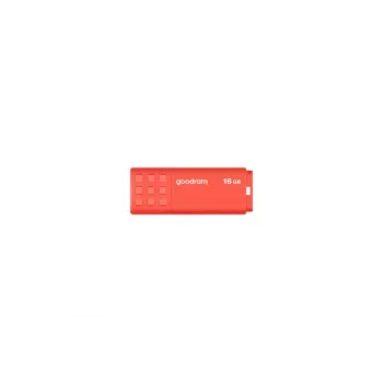 USB zibatmiņa GOODRAM UME3 16 GB USB Type-A 3.2 Gen 1 (oranža), 60/20 MB/s, bez vāciņa plastmasas korpuss