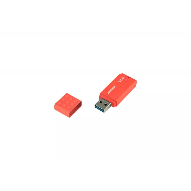 USB zibatmiņa GOODRAM UME3 32 GB USB Type-A 3.2 Gen 1, oranža, 59,6×20,6×9,2 mm