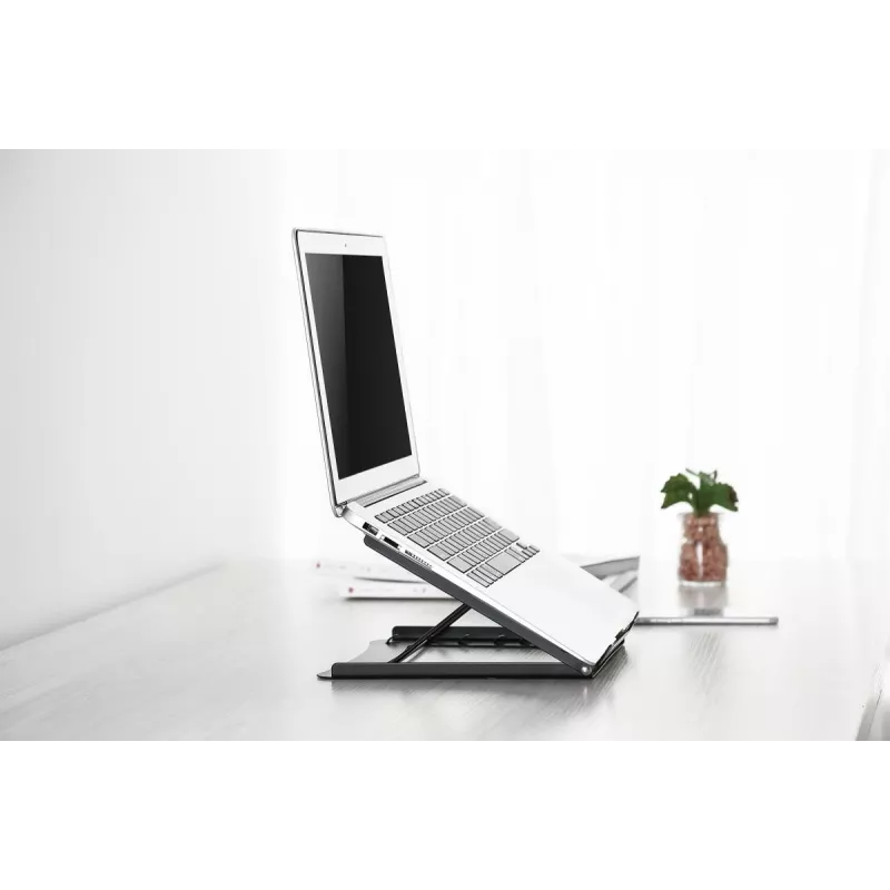 DIGITUS salokāmais metāla klēpjdatora/planšetdatora statīvs ar 5 regulēšanas pozīcijām