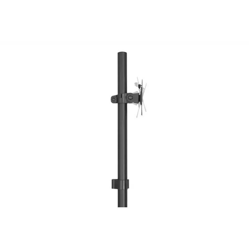 DIGITUS mobilā darbstacija (monitora stiprinājums, datora turētājs) maks. 8 kg slodze, 32 collu ekrāns – melna