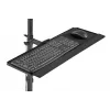 DIGITUS mobilā darbstacija (monitora stiprinājums, datora turētājs) maks. 8 kg slodze, 32 collu ekrāns – melna