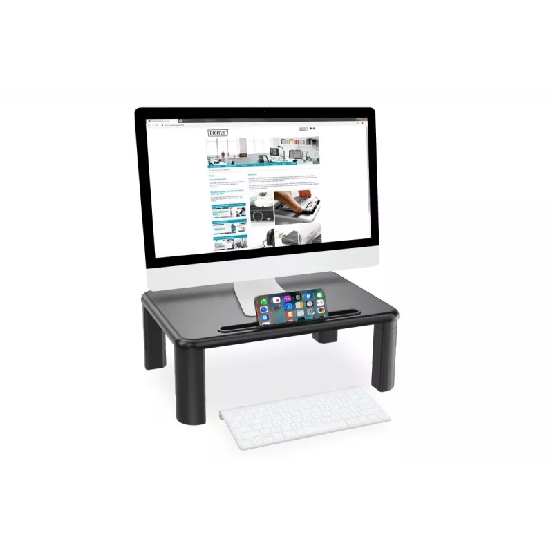 DIGITUS regulējams galda monitora pacēlājs 400x280x143mm; maks. slodze līdz 10 kg