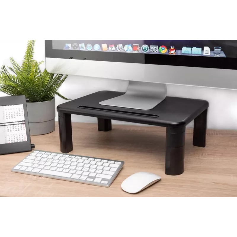 DIGITUS regulējams galda monitora pacēlājs 400x280x143mm; maks. slodze līdz 10 kg