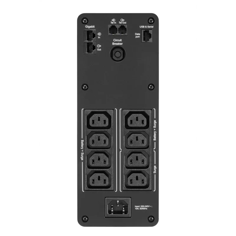 APC Back-UPS Pro, 1600VA/960W, Tower, 230V, 8x IEC C13 ligzdas, sinusoidāls vilnis, AVR, USB A un C porti, LCD, lietotāja nomaināms akumulators