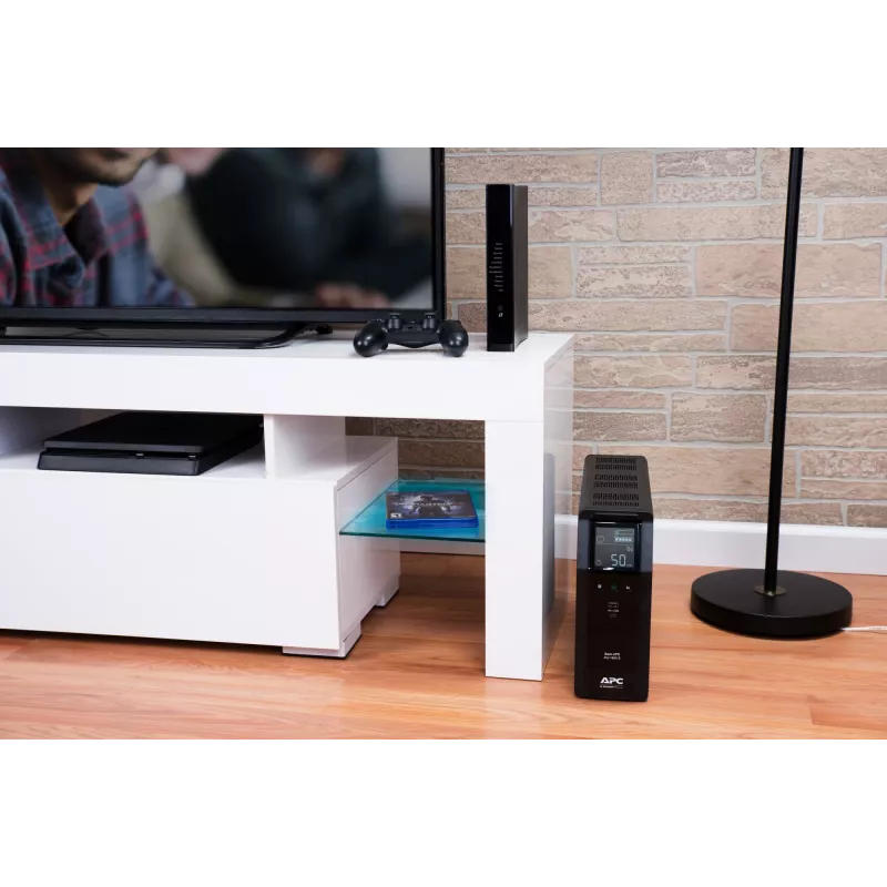 APC Back-UPS Pro, 1600VA/960W, Tower, 230V, 8x IEC C13 ligzdas, sinusoidāls vilnis, AVR, USB A un C porti, LCD, lietotāja nomaināms akumulators
