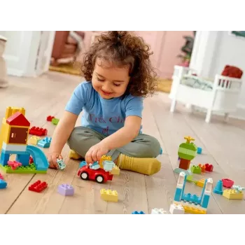 LEGO DUPLO 10914 ķieģeļu kaste — 65 detaļu konstruēšanas komplekts mazuļiem no 1,5 gadu vecuma
