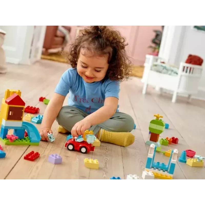 LEGO DUPLO 10914 ķieģeļu kaste — 65 detaļu konstruēšanas komplekts mazuļiem no 1,5 gadu vecuma