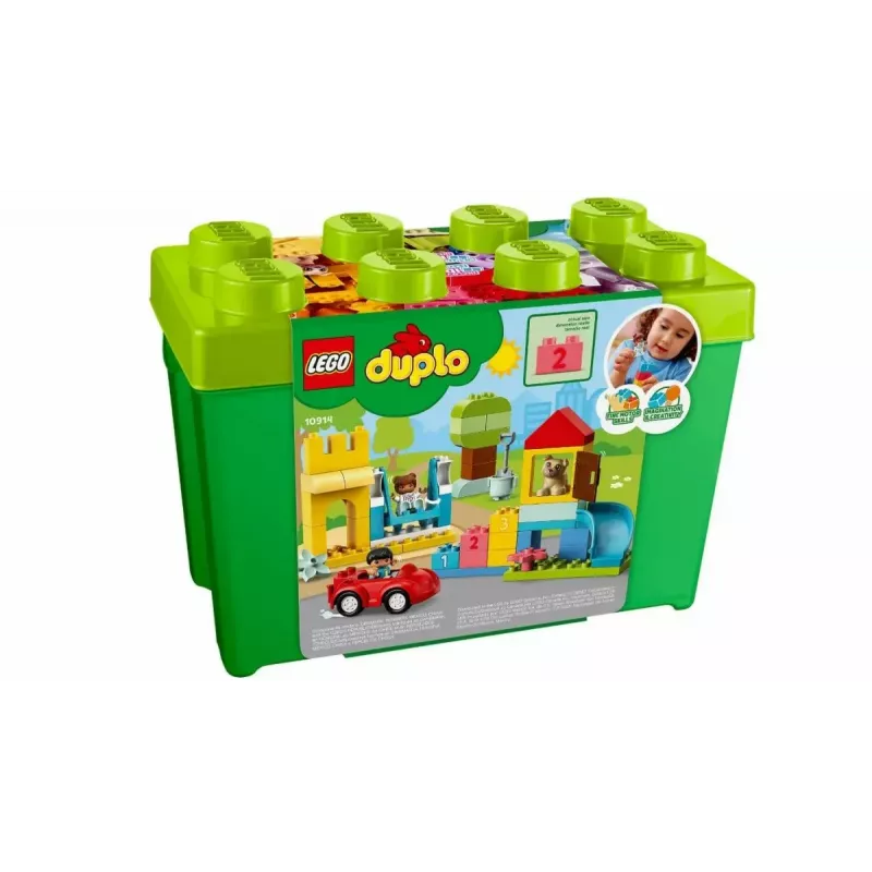 LEGO DUPLO 10914 ķieģeļu kaste — 65 detaļu konstruēšanas komplekts mazuļiem no 1,5 gadu vecuma