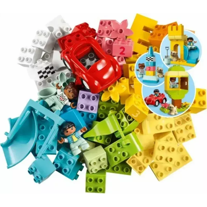 LEGO DUPLO 10914 ķieģeļu kaste — 65 detaļu konstruēšanas komplekts mazuļiem no 1,5 gadu vecuma