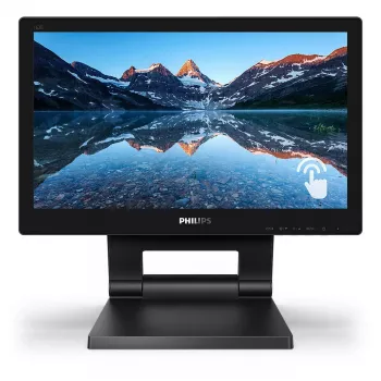 Philips 162B9T/00 datora monitors 39,6 cm (15,6 collu) 1366 x 768 pikseļi HD LCD skārienekrāns Melns