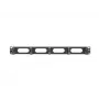 Kabeļu pārvaldības panelis LANBERG AK-1205-B, 1U metāla, 19 collu (482,6 mm) platums, 80 mm dziļums, melns
