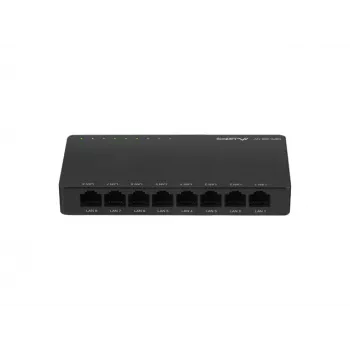 LANBERG Slēdzis Dsp2-1008-12v 8x 1gb/s Nepārvaldāms Gigabit Ethernet Galddators 12v