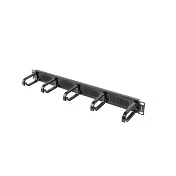 Birstes panelis LANBERG AK-1203-B — 19 collu 1U metāla kabeļu organizators, melns