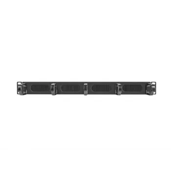 Birstes panelis LANBERG AK-1203-B — 19 collu 1U metāla kabeļu organizators, melns