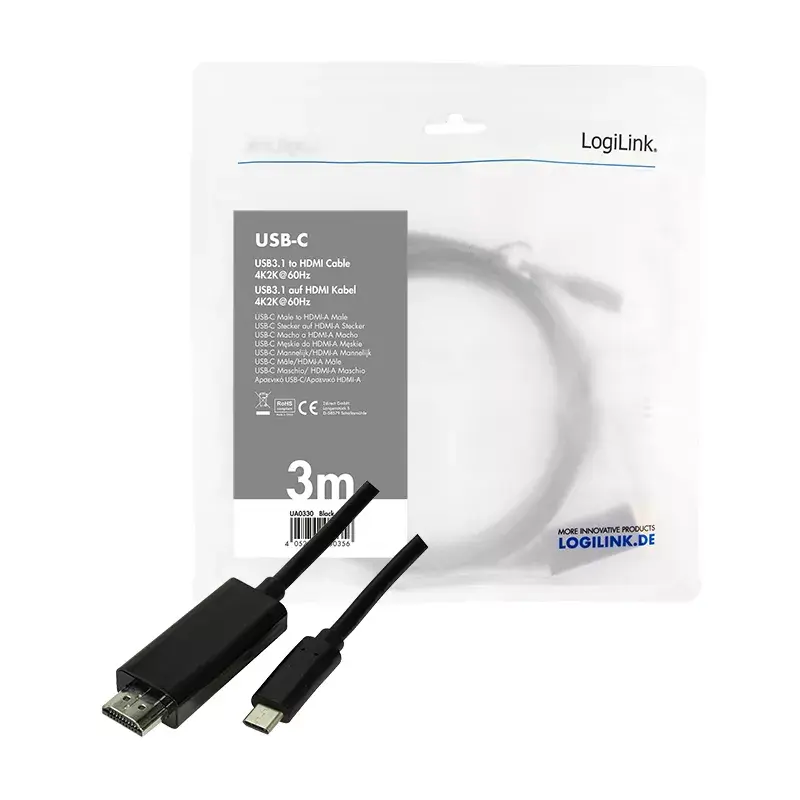 USB grafikas adapteris LogiLink UA0330 melns
